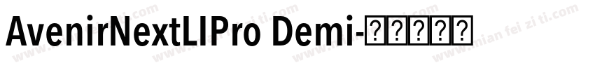 AvenirNextLIPro Demi字体转换